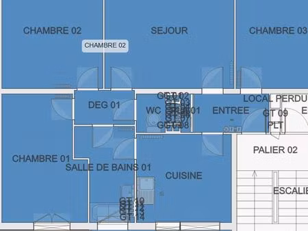 appartement 4 pièces 73 m²