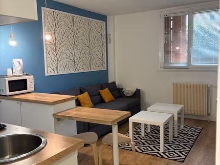 studio meublé 21 m² – secteur st rémi – proche sciences po – lumineux
