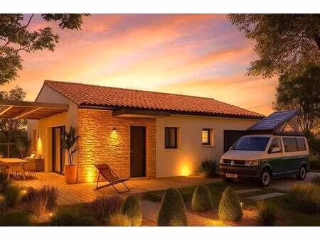 terrain avec maison neuve à vendre