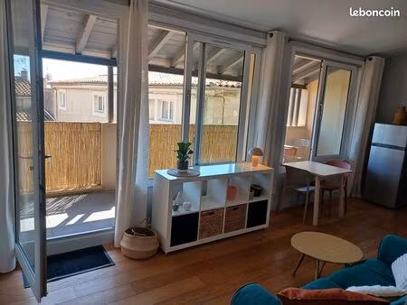 grand t2 avec terrasse dans cœur historique