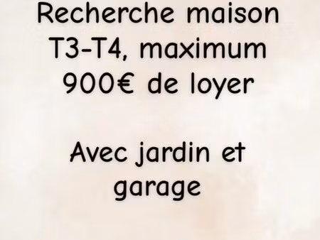 recherche maison à louer
