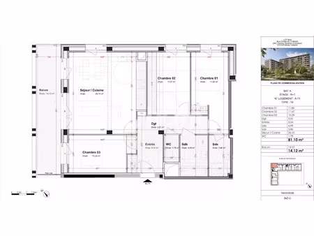 vente appartement 4 pièces 81 m² à ferney-voltaire (01210)  463 000 €