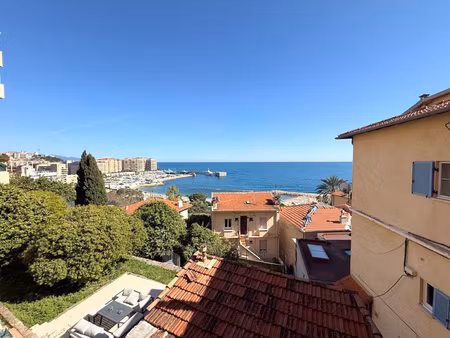 cap d'ail  vaste studio en bon état et avec vue mer.