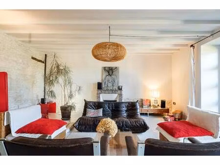 maison de caractère entre béton et pierres au coeur du marais