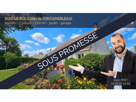 bois le roi maison familiale 5 chambres - 150 m²  jardin  garage  au calme proche gare et 