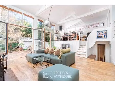 maison avec extension et jardin d'inspiration japonaise