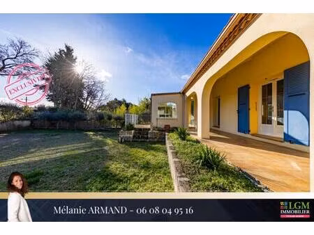 aubais - maison de plain-pied au calme  avec jardin