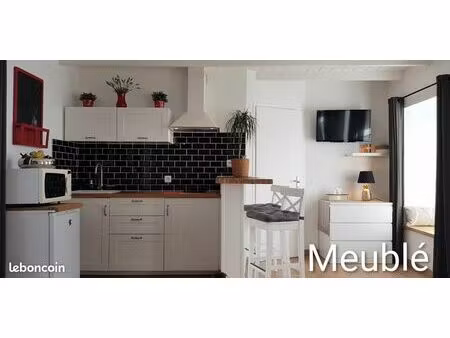 bail mobilité / 10 mois max / studio meublé toutes charges incluses (chauffage internet él