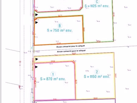vente terrain 750 m² à molac (56230)  54 950 €