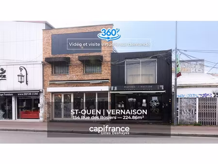vente commerce 4 pièces 225 m² saint-ouen-sur-seine (93400)