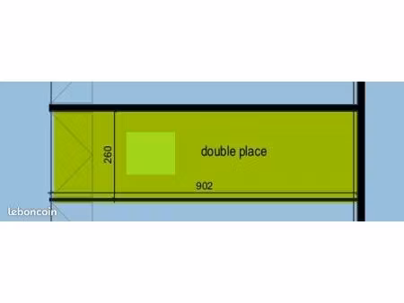 garage double sécurisé (box) 25m²