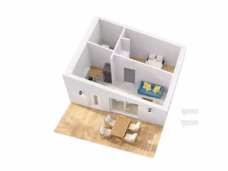 greasque - appartement t2 de 29 m2 - 200m² de jardin