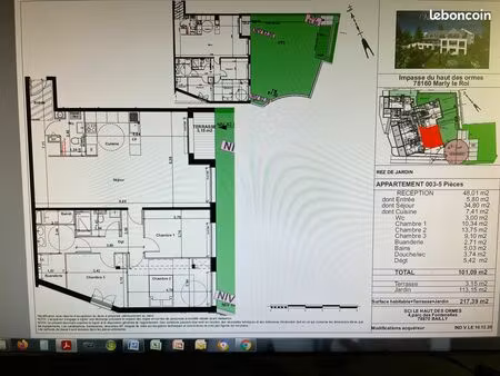 loue marly le roi t5 exceptionnel (pinel)