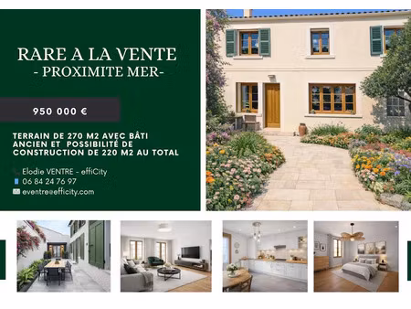 vente terrain 270 m² à marseille 8ème (13008)  950 000 €