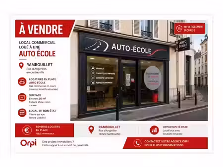 vente locaux professionnels 25 m² à rambouillet (78120)  139 500 €