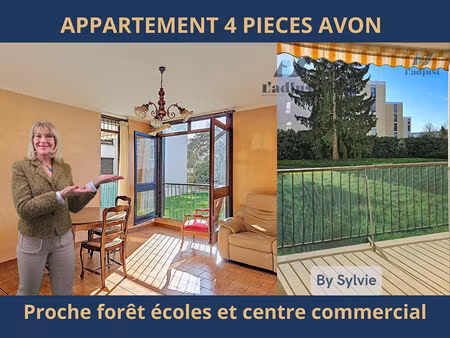 avon appartement 4 pièces 71.86 m2 avec loggia et cave