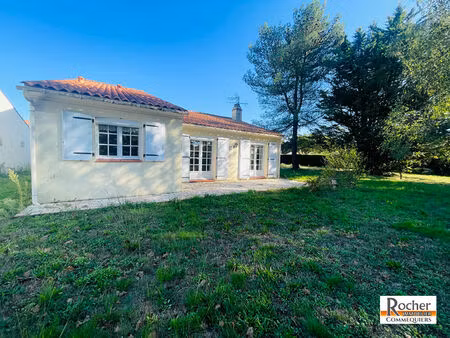 commequiers - maison au calme  en impasse - terrain de 595 m²