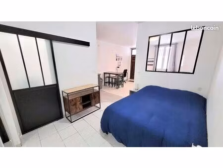 joli t1 bis meublé - quartier jean jaurès - sans frais d’agence
