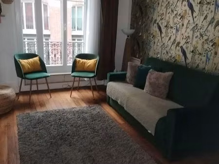 appartement meublé 2/3 pièces 52 m² – lumineux – résidence sécurisée – proche métro 14- 75