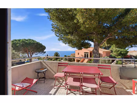 a vendre appartement t3 haut de villa de 60 m2 avec vue mer à sausset les pins 13960