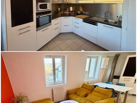 ? duplex t2 meublé 42 m² + garage + cour commune