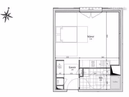 studio neuf 35 9 m² – résidence cécile – chauffage inclus – caen