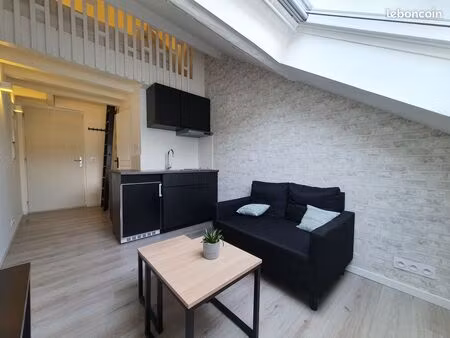 studio meublé - 19 m² au sol – eau + électricité + internet inclus => 550