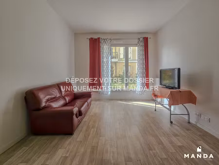 t3 meublé de 55 m² avec 2 chambres -rdc - le blanc-mesnil