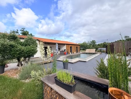maison contemporaine (dpe a) avec piscine et spa à escource à 15 minutes de l'ocean et 10 