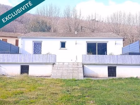 a saisir sur la commune de thueyts maison de plain pied avec garage