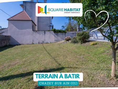vente terrain 282 m² chazey-sur-ain (01150)