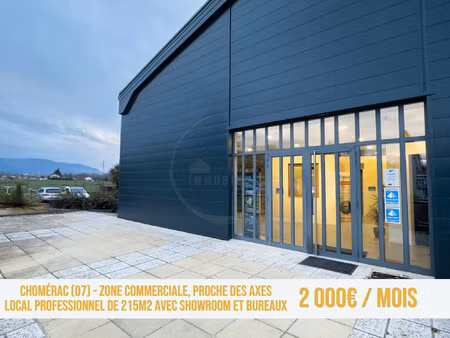 achat local professionnel 215m² chomerac 07210