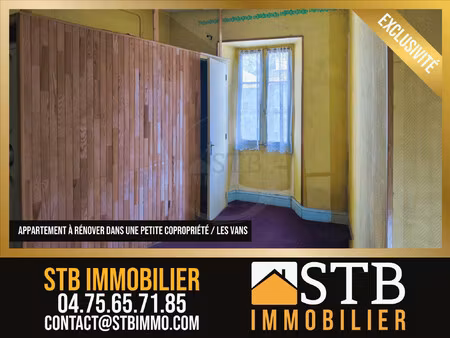 achat appartement 2 pièces 38m² les vans 07140