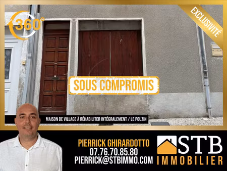 achat maison 2 pièces 27m² le pouzin 07250