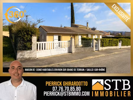 achat maison 6 pièces 130m² saulce sur rhone 26270