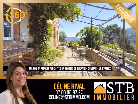 achat maison 6 pièces 198m² duniere sur eyrieux 07360