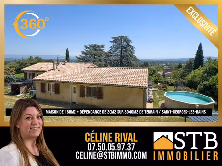 achat maison 8 pièces 180m² st georges les bains 07800