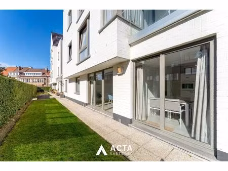 gelijkvloers 3-slpk-appartement+tuin in mariakerke