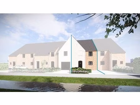 nieuwbouw met zonnige  aangelegde tuin