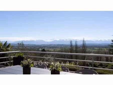 morlaàs – maison contemporaine – vue panoramique pyrenees