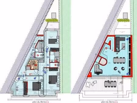 duplex casco de 3 chambres avec terrasse