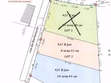 terrain sis à clermont rue de barbençon