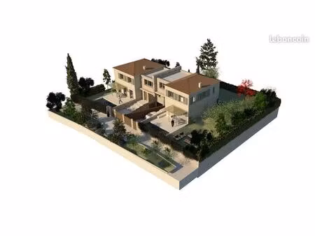aix-en provence - terrain 554 m² - permis purgé et maison prêt à construire