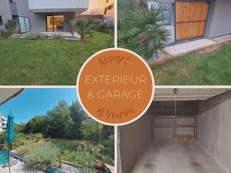 t3 rez-de-jardin 250m2 - calme & securise (voiron)