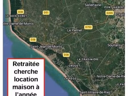retraitée recherche maison location à l'année