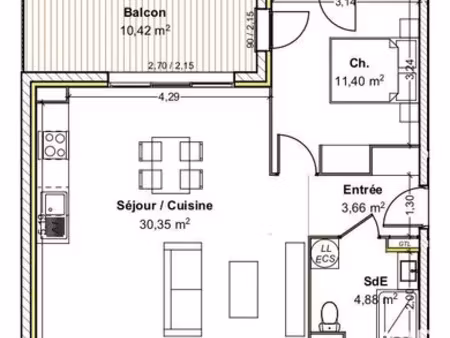 appartement à belleville (69220)