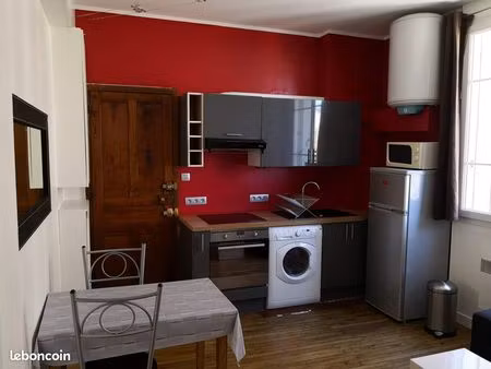 appart. 26 m2 avec chambre. anatole france/meublé