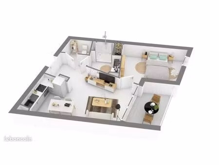 appartement 2 pièces 38 m²