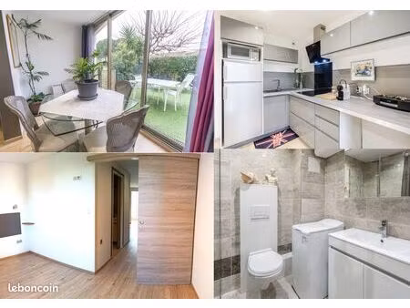 2 pièces avec jardin privatif proche mer