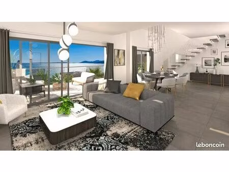 appartement - 3 pièces - antibes juan-les-pins intimiste avec accès direct à la plage